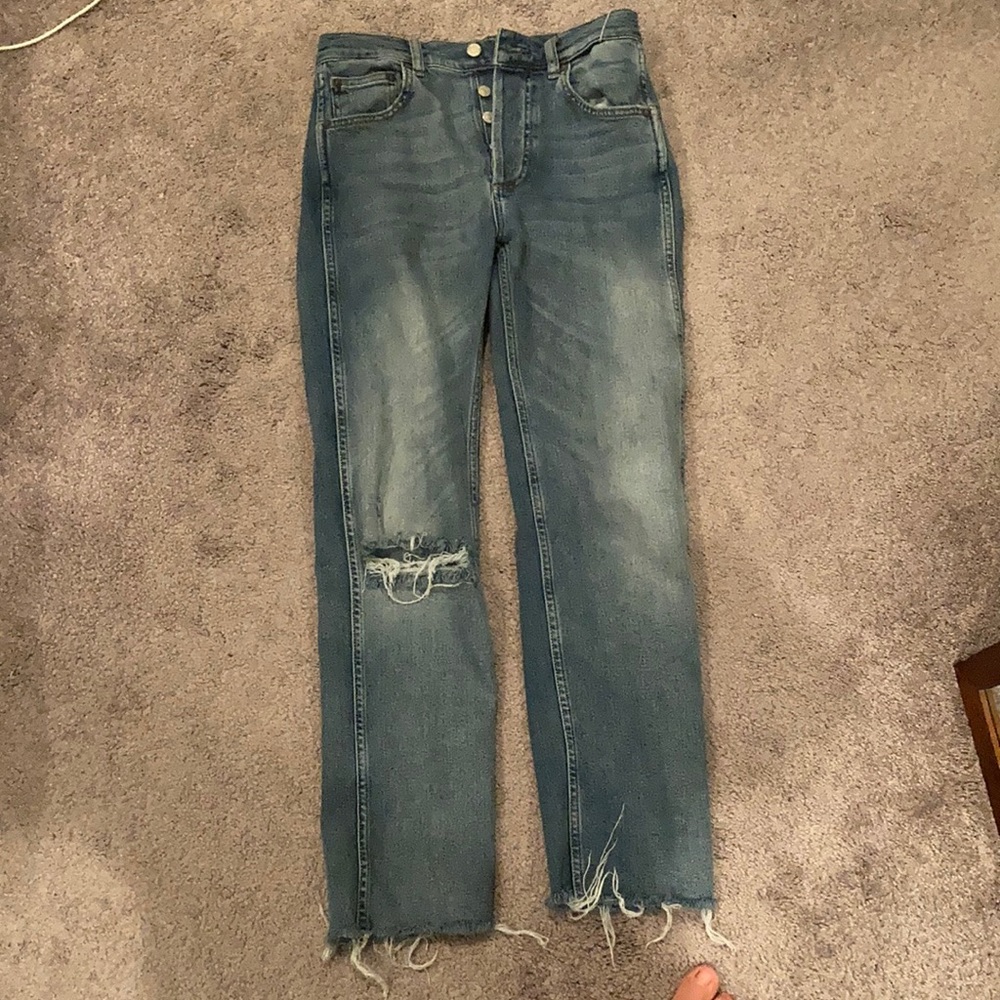 High Rise Slim Straight Boyish jeans - excellent condition like new